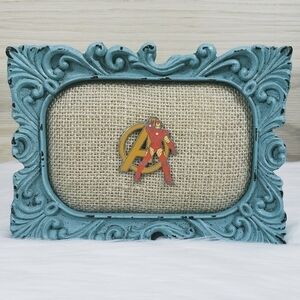 Disney Marvel Iron Man Avengers Logo Enamel Trading Pin Gold Tone